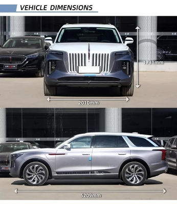 LED-Scheinwerfer und ABS 2024 Hongqi E-HS9 Elektroauto für die neuesten Energiefahrzeuge